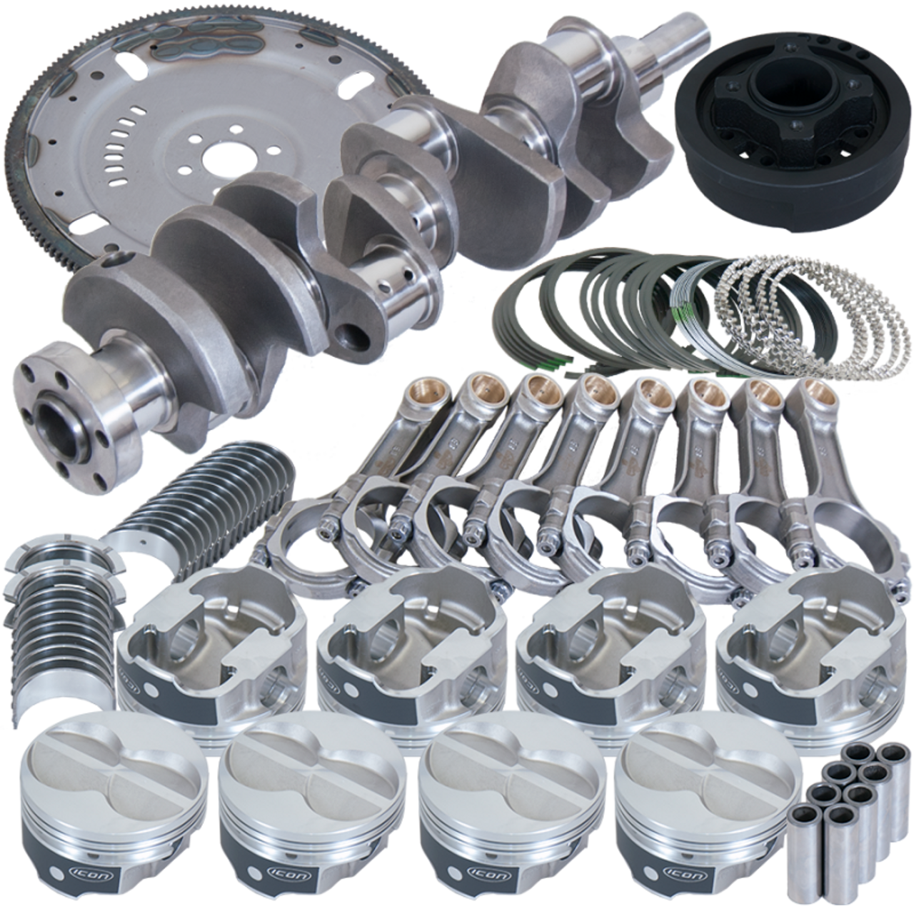 Eagle Ford 302 3.400in Crank 5.400in I-Beam Rods 4.040in Pistons 164 Tooth FP Balanced Assembly - B16323LA040 Photo - Primary