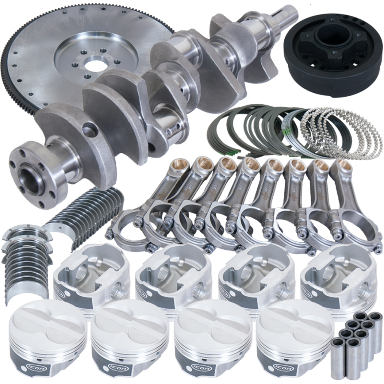 Eagle Ford 302 3.250in Crank 5.400in I-Beam Rods 4.040in Pistons 157 Tooth FW Balanced Assembly - B16351LS040 Photo - Primary