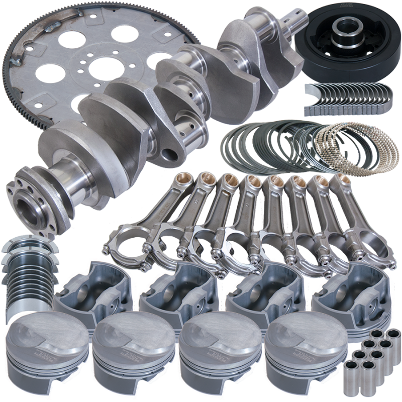 Eagle Chevy 454 4.250in Crank 6.385in I-Beam Rods -3cc Flat Top 4.320in Pistons Balanced Assembly - B18020070 Photo - Primary