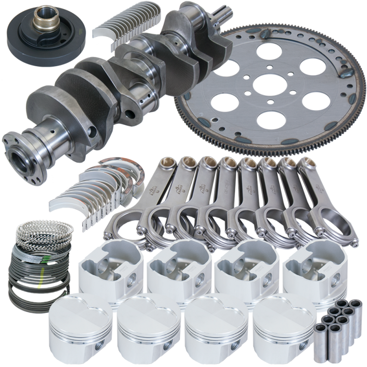 Eagle Oldsmobile 455 4.250in Crank 6.735in H-Beam -5cc Flat Top 4.155in Pistons Balanced Assembly - B42100030 Photo - Primary