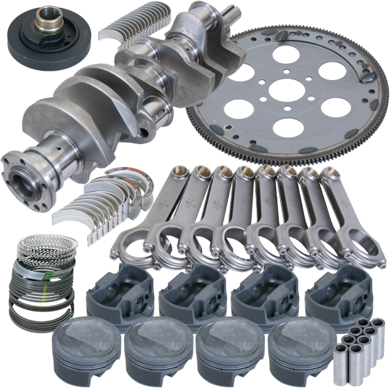 Eagle Oldsmobile 455 4.500in Crank 7.100in H-Beam -22cc Inv Dome 4.155in Pistons Balanced Assembly - B42105030 Photo - Primary
