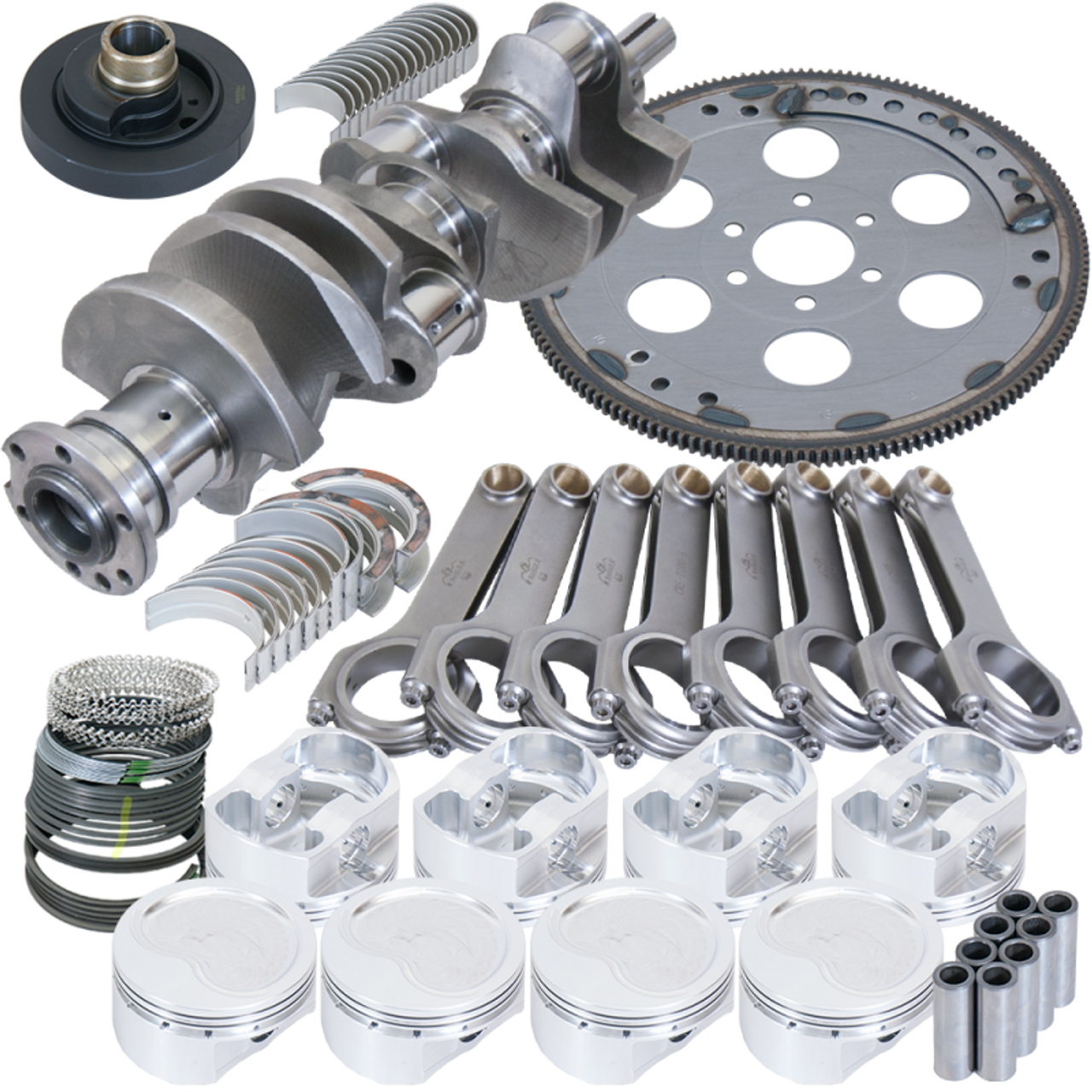 Eagle Oldsmobile 45 4.500in Crank 7.100in H-Beam -15cc Inv Dome 4.155in Pistons Balanced Assembly - B42107030 Photo - Primary