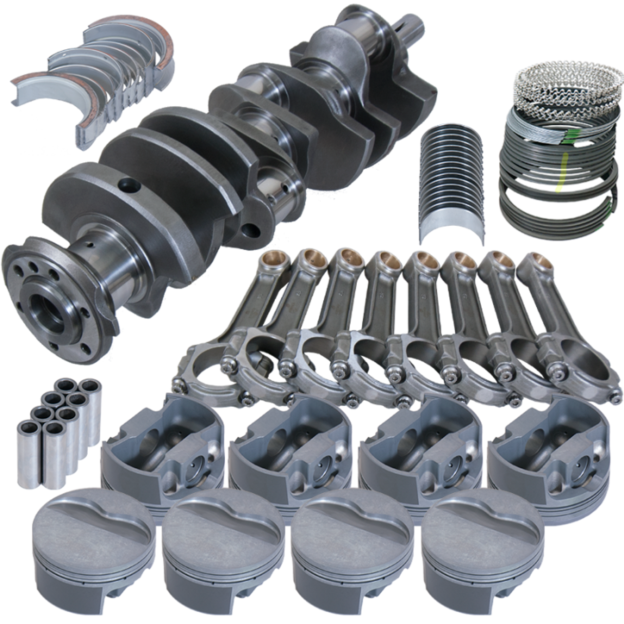 Eagle Pontiac 400 4.250in Crank 6.800in I-Beam Rods -6cc Flat Top 4.185in Pistons Balanced Assembly - B524104185 Photo - Primary