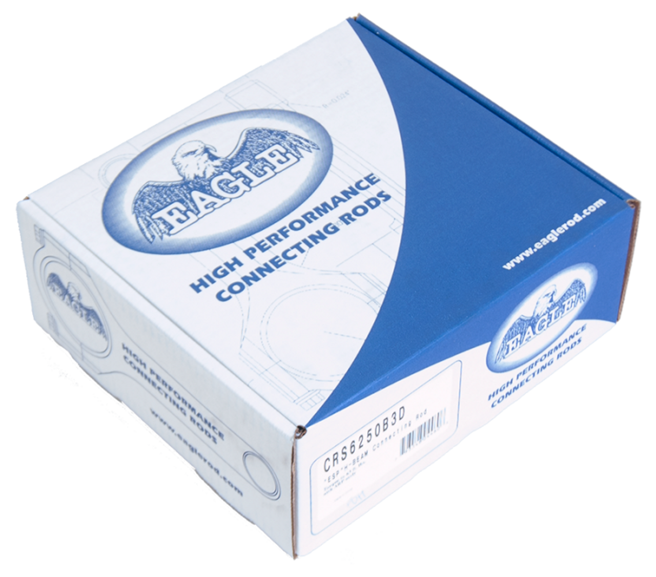 Eagle Chevrolet Small Block 6.250in Length Forged 4340 Steel H-Beam Rods - Set of 8 - CRS6250B3D Photo - in package