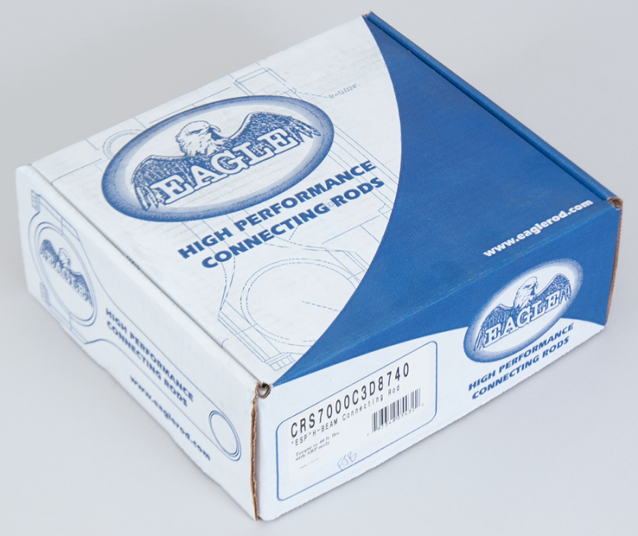 Eagle Ford 8Ba Flathead 2.000in Rod Journal ARP 8740 Bolts Forged 4340 Steel H-Beam Rods - Set of 8 - CRS7000C3D8740 Photo - in package