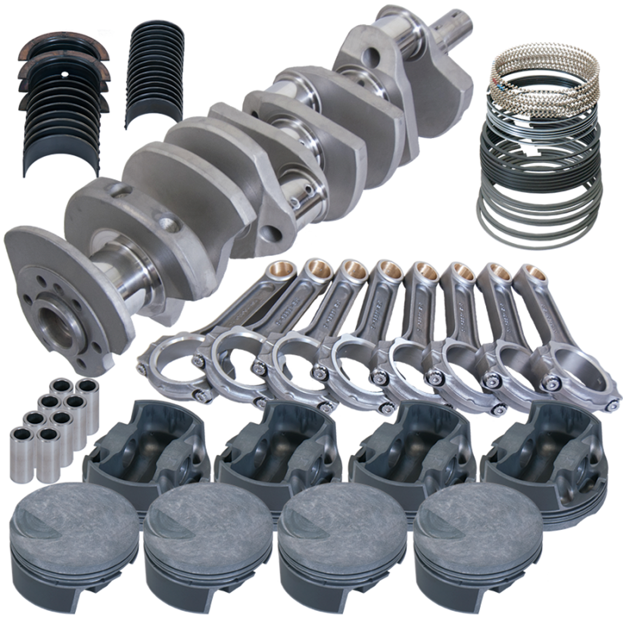 Eagle Chevy 454 4.250in Crank 6.385in I-Beam Rods -3cc Flat Top 4.350in Pistons Rotating Assembly - F1011100 Photo - Primary