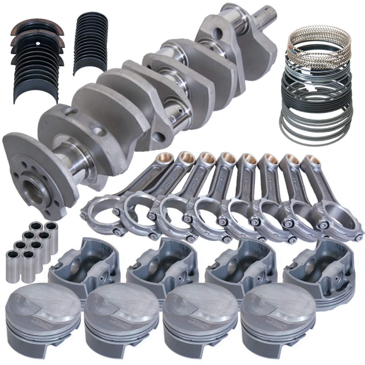 Eagle Chevy 454 4.250in Crank 6.385in I-Beam Rods 18cc Dome 4.310in Pistons Rotating Assembly - F1012060 Photo - Primary