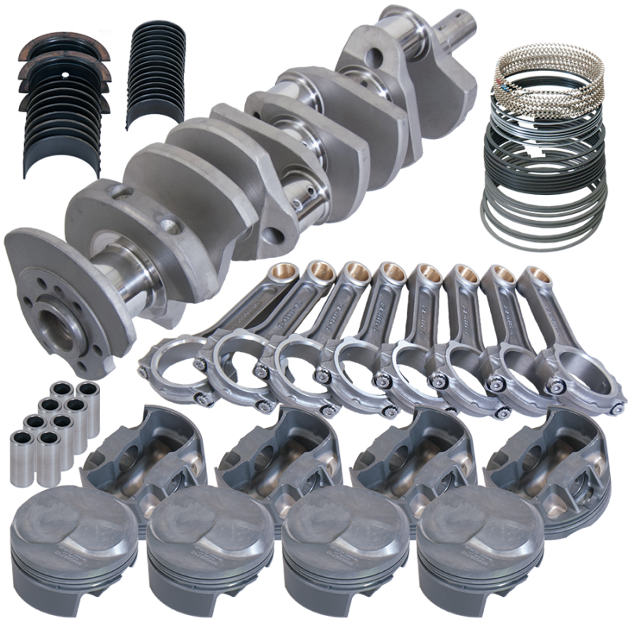 Eagle Chevy 454 4.250in Crank 6.385in I-Beam Rods 43cc Dome 4.280in Pistons Rotating Assembly - F1013030 Photo - Primary