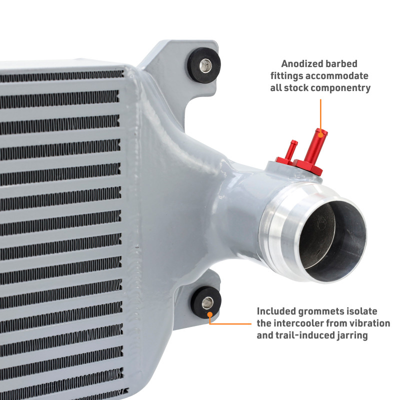 Mishimoto 2024+ Toyota Tacoma Performance Intercooler - Silver - MMINT-TAC-24SL User 1