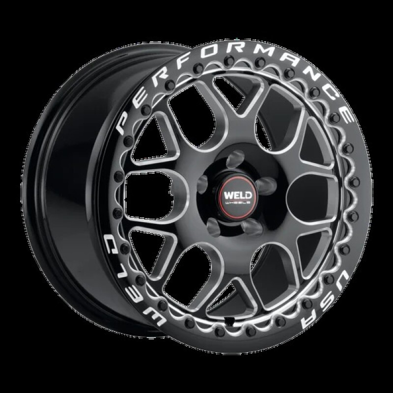 Weld Solana Beadlock 17x10 / 5x114.3 BP / ET0 / 78.1mm Bore - Gloss Black MIL DIA Wheel - S91070067P00 Photo - Primary