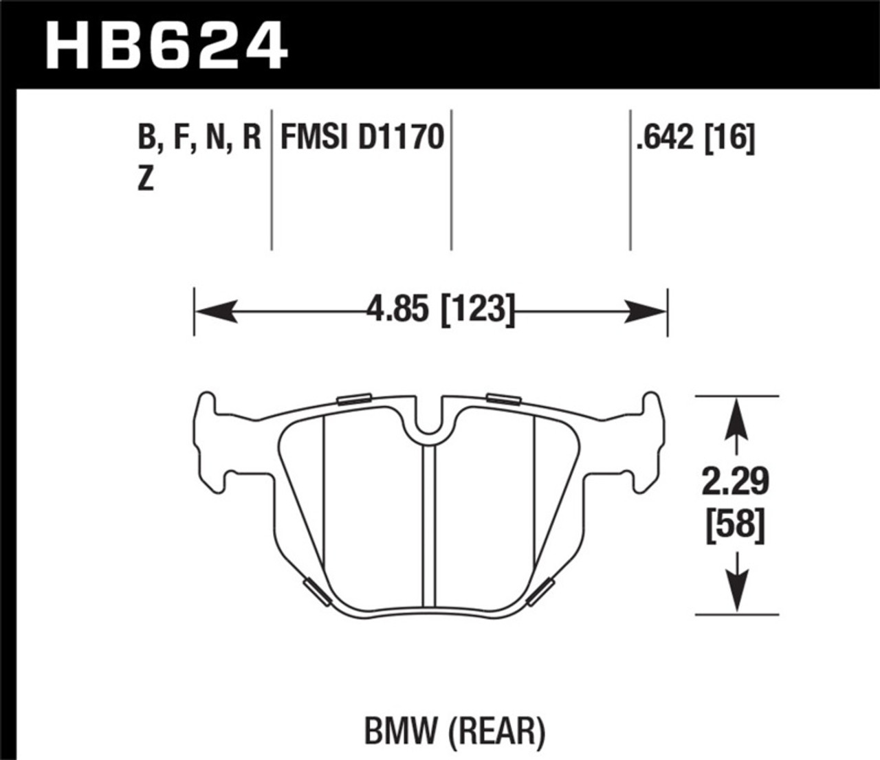 Hawk ER-1 Motorsports Brake Pads - HB624D.642 Photo - Primary