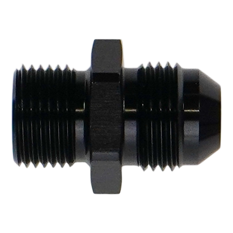 DeatschWerks 8AN Male Flare to M18x1.5 Male Inverted Flare Adapter - 6-02-0645-B Photo - Primary