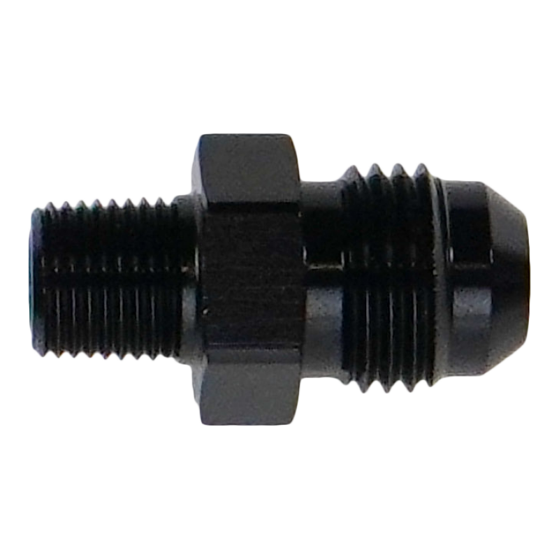DeatschWerks 6AN Male Flare to 1/8in NPT Male Adapter - 6-02-0900-B Photo - Primary