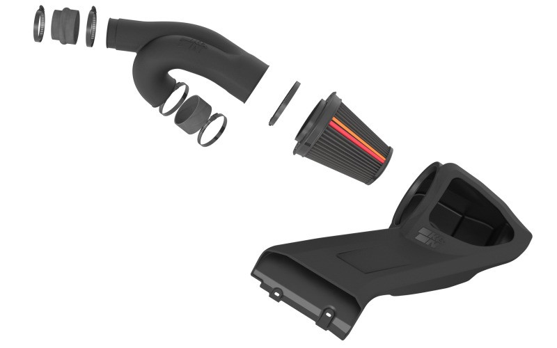 K&N 21-24 Chevrolet Silverado 1500 V8 5.3L/6.2L F/L NextGen Dryflow Cold Air Intake - 50-2617D Photo - out of package