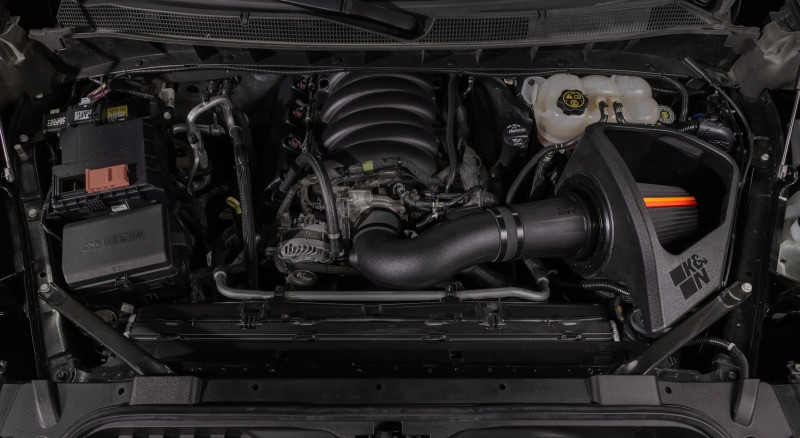 K&N 2019+ Chevrolet Silverado 1500 V8 5.3L/6.2L F/L NextGen DryFlow - 50-3110D Photo - Mounted