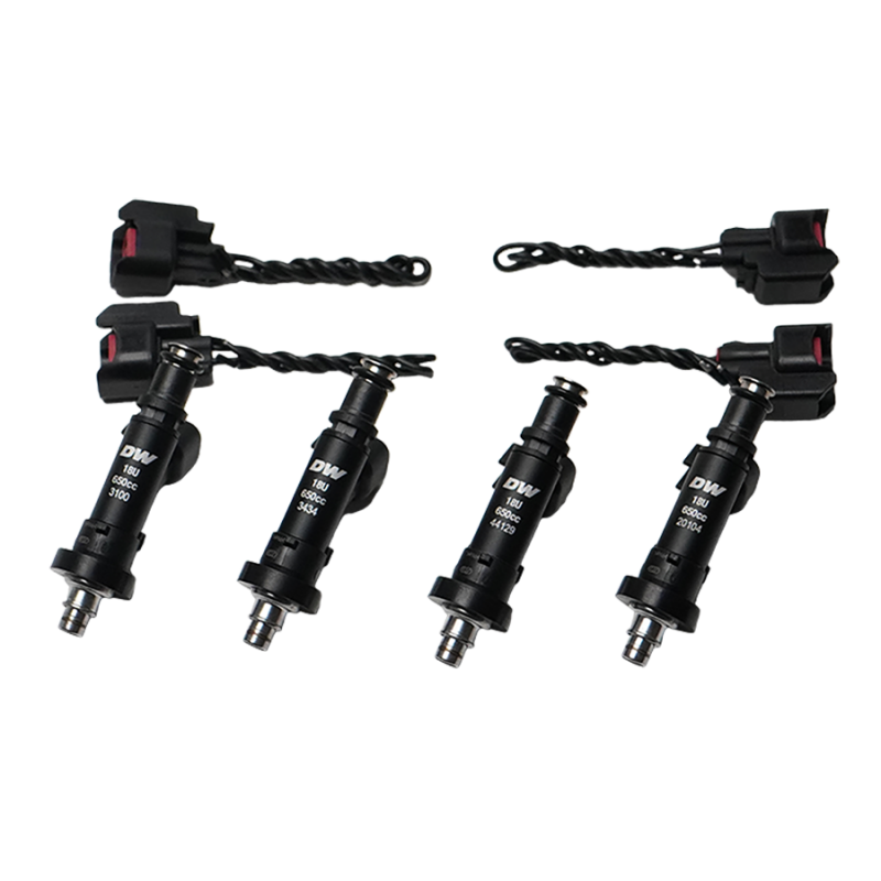 DeatschWerks 91-01 Acura Integra / 92-00 Honda Civic OBD I and II B/D/H Series 650cc Injectors - 18U-04-0650-4 Photo - Primary