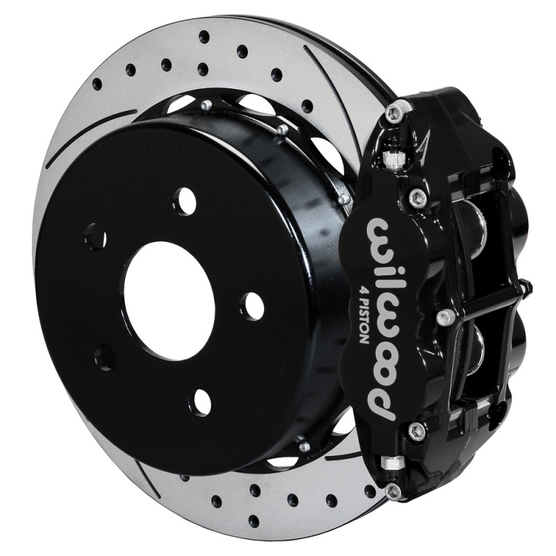 Wilwood 07-18 Jeep Wrangler Narrow Superlite 4R Rear Brake Kit SRP 13.50in Rotor w/Lines - Black - 140-18074-D Photo - Primary