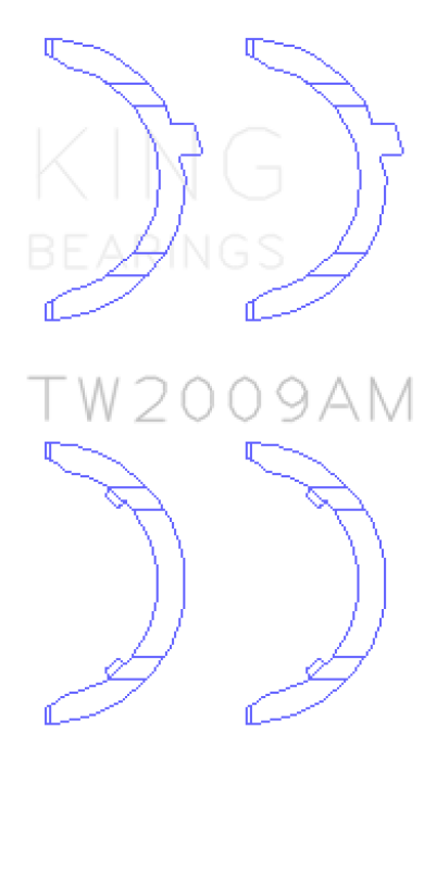 King Engine Bearings Audi KH/1B/2B/MC Thrust Washer Set - TW2009AM Photo - out of package