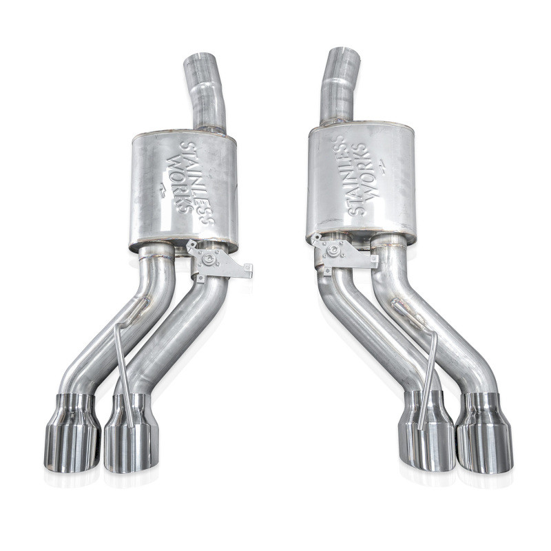 Stainless Works 22-25 Cadillac CT5-V Blackwing Axle Back Exhaust - Polished Tips - CT5V22AB Photo - Primary