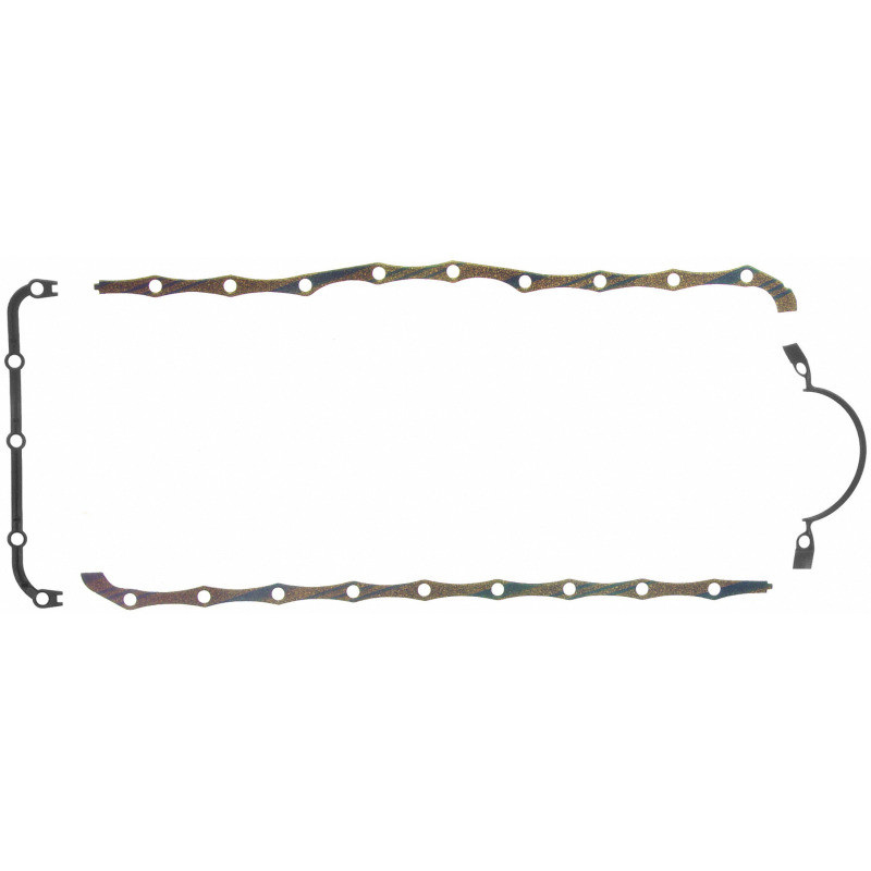 Fel-Pro Ford F-150 OS 13811 C Engine Oil Pan Gasket Set Blue Stripe cork-rubber - OS13811C Photo - Primary