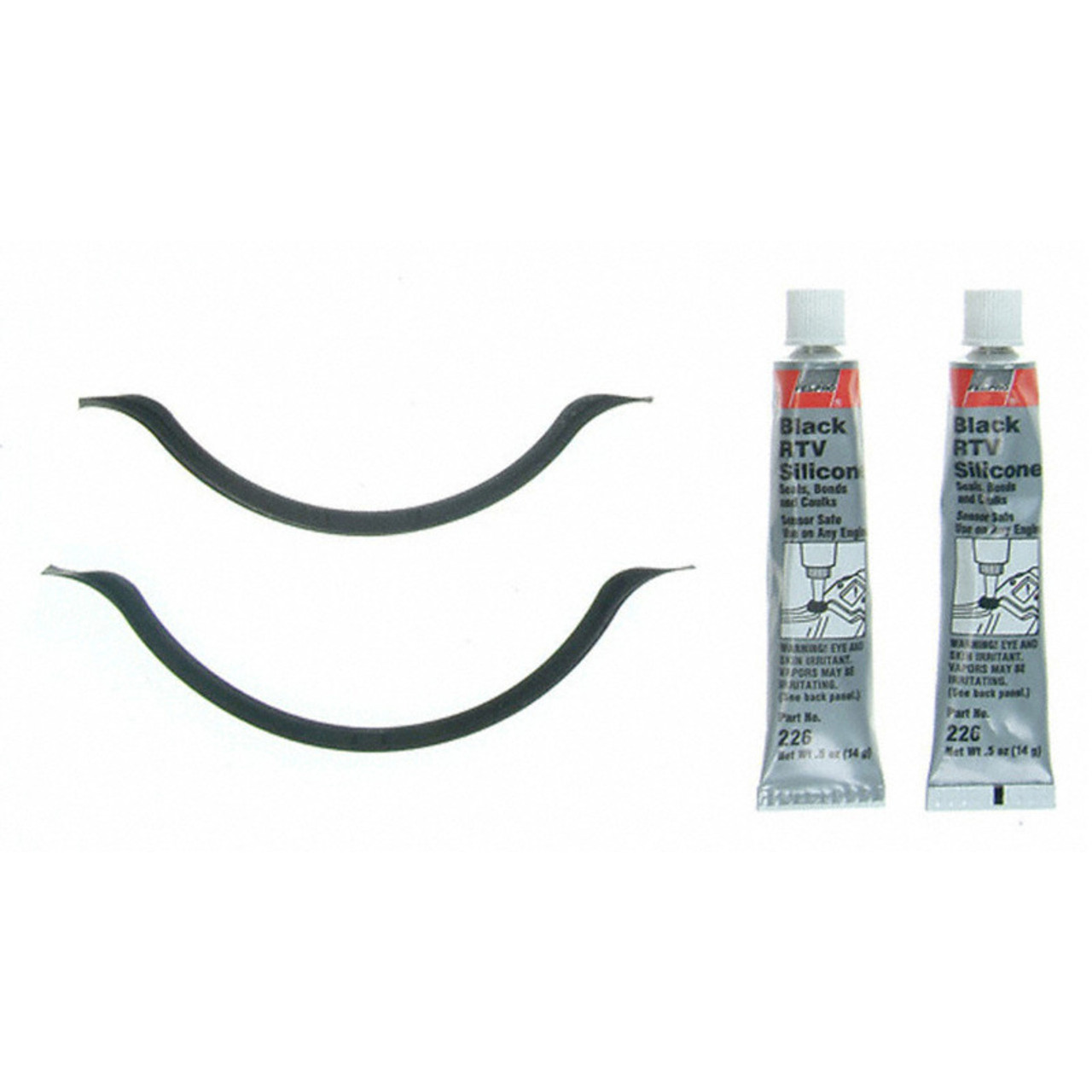 Fel-Pro Kia Rio OS 30768 Engine Oil Pan Gasket Set RTV Black Silicone w/ Rubber End Seals - OS30768 Photo - Primary