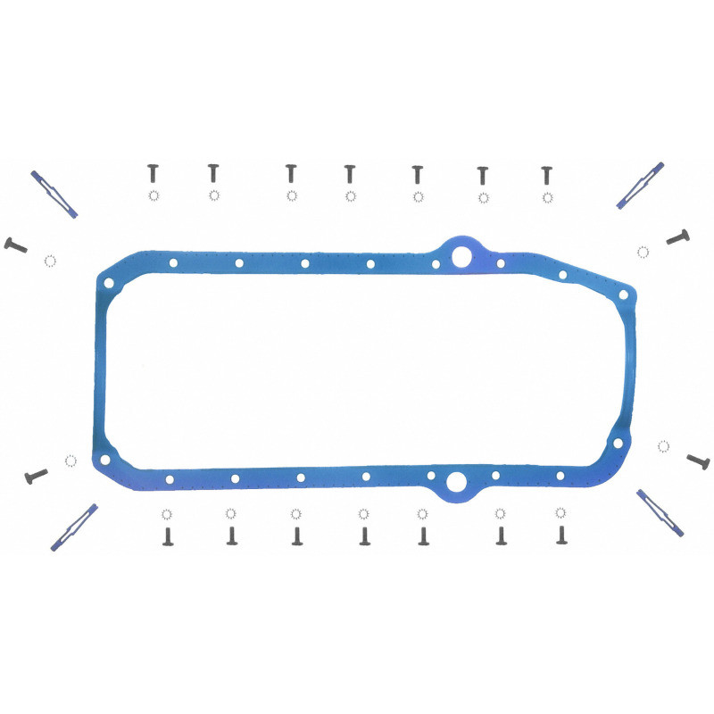 Fel-Pro Chevrolet C10 Engine Oil Pan Gasket Set PermaDryPlus rigid carrier, Oil Pan SnapUps Included - OS34510T Photo - Primary