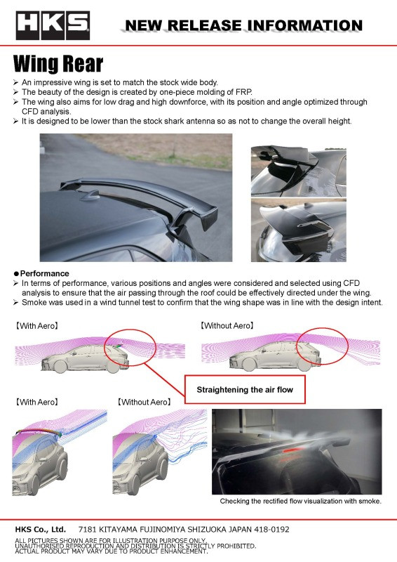 HKS Body Kit TYPE-S GR COROLLA F-Spoiler - 53004-AT031 Photo - Close Up