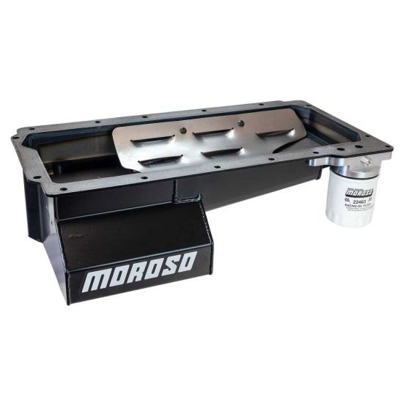 Moroso GM LS/Dart LS Next Skirted Ultra 4 Truck Wet Front Sump 7qt 6in Deep Steel Oil Pan - 20109 User 1
