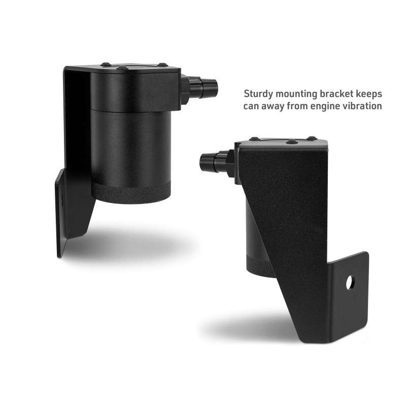 Mishimoto 2025+ RAM 1500 3.0L Hurricane Baffled Oil Catch Can Kit - Black - MMBCC-RAM-25 User 1