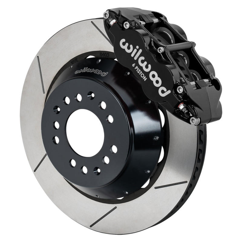 Wilwood Narrow Superlite 6R Front Kit 14.00in Slotted Rotors - Black - 140-17986 Photo - Primary