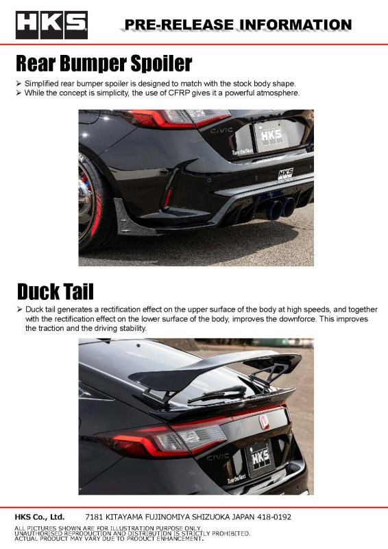 HKS BODY KIT TYPE-S FL5 F-Spoiler - 53004-AH001 Photo - Close Up