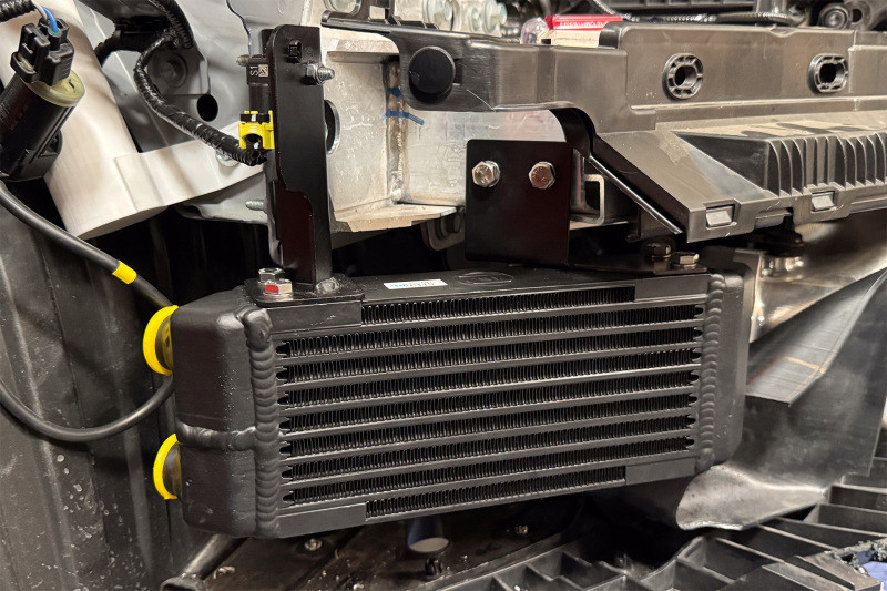 CSF 2023+ Honda Civic Type R FL5 High-Performance Dual Engine Oil Cooler Kit - 8343 Photo - Mounted