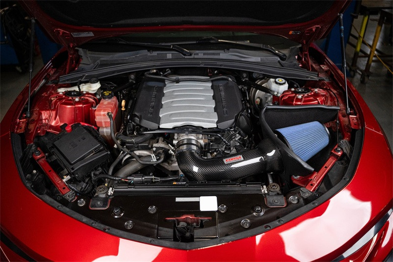 Corsa 16-24 Chevrolet Camaro SS 6.2L V8 Carbon Fiber Open Element Air Intake - Oiled - 44018 Photo - Mounted