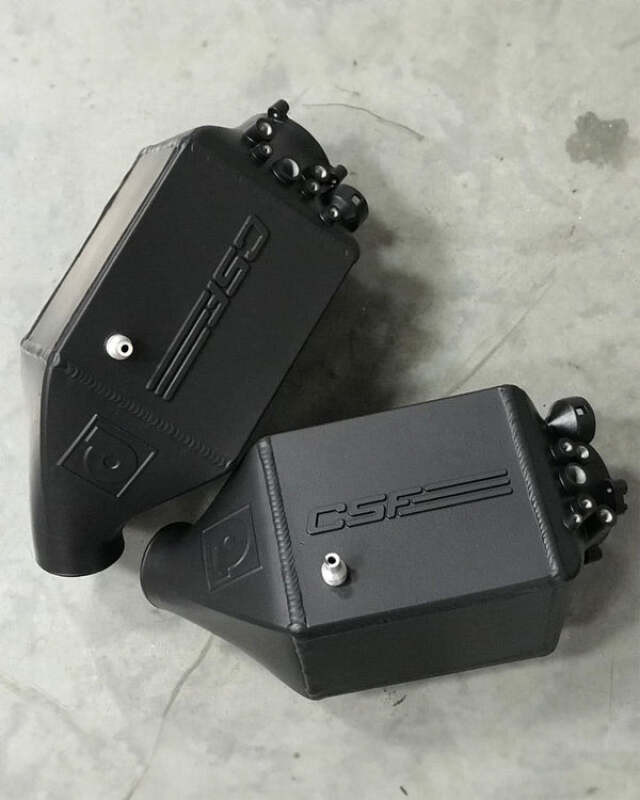 CSF 12-16 BMW M5 (F10) / 12-18 BMW M6 (F06/F12/F13) Twin Charge-Air-Cooler Set - Thermal Black - 8109TB Photo - Primary