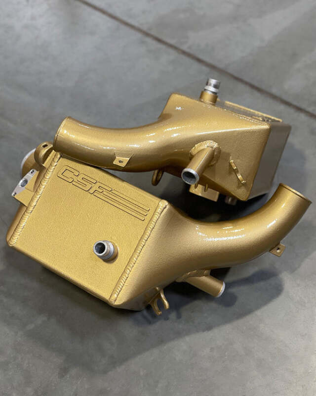 CSF 16-21 BMW M5 (F90) / 17-21 BMW M8 (F91/F92/F93) Twin Charge-Air-Cooler Set - Carbon Gold Matte - 8178CCGM User 1