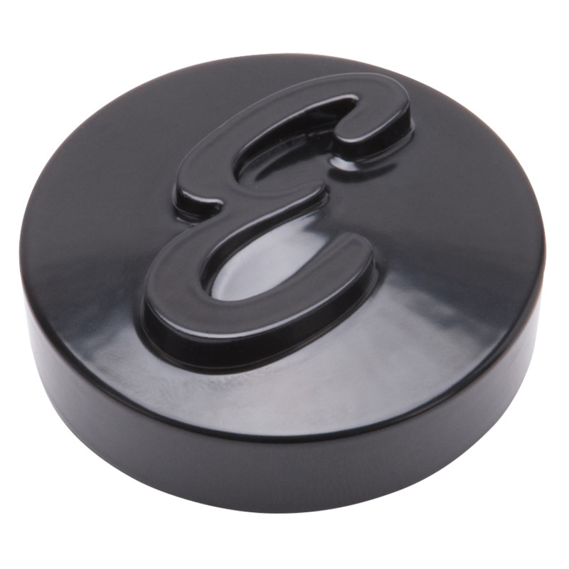 Edelbrock E Logo Black Anodized Nut for Pro-Flo Universal 14in Round Air Cleaners - 4270 Photo - Primary