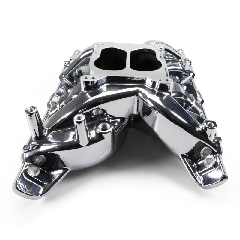 Edelbrock Pontiac 326-455 Performer RPM Intake Manifold - Chrome Plasma Finish - 7156-CP Photo - out of package