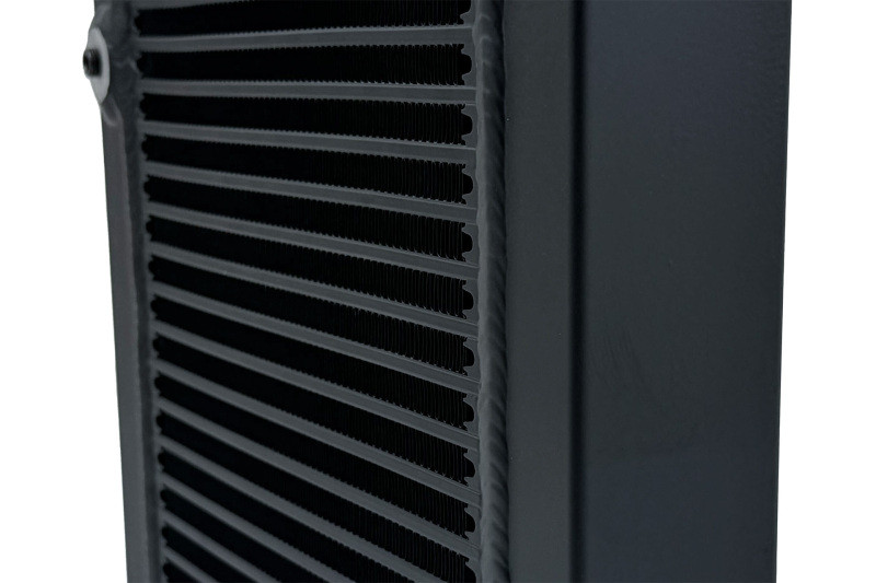 CSF Universal Large Single-Pass Oil Cooler - M22 x 1.5 - 12in L x 9.33in H x 2.16in W - 8371 Photo - Close Up