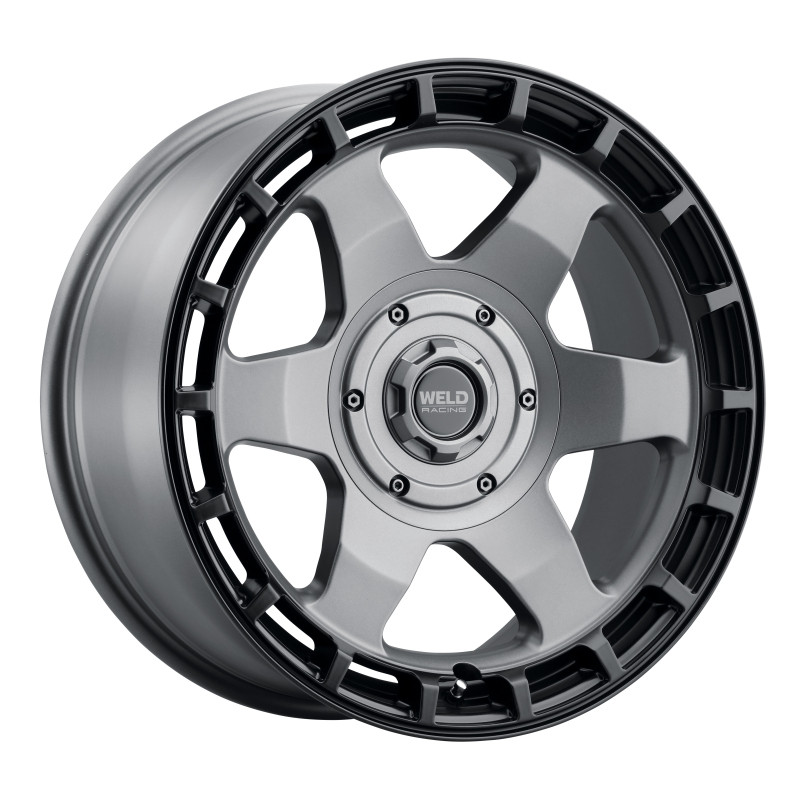 Weld Off-Road Ridge 20x9 - 5x127 / 5x139.7 BP - ET0 - 87.1mm CB - Satin Gunmetal Wheel (Black Ring) - W15109057500 Photo - Primary
