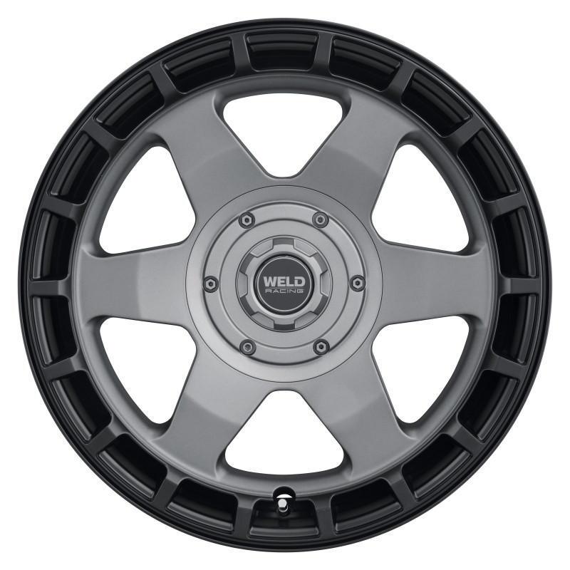 Weld Off-Road Ridge 20x9 - 5x127 / 5x139.7 BP - ET0 - 87.1mm CB - Satin Gunmetal Wheel (Black Ring) - W15109057500 Photo - Primary
