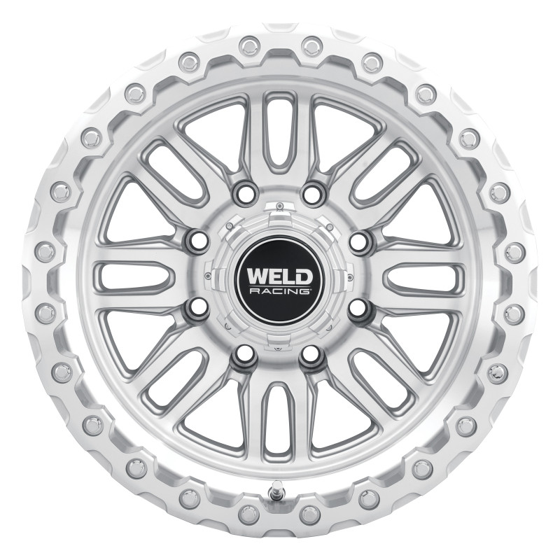 Weld Off-Road Swift 17x9in - 8x165.1 BP - ET-12 - 125.1mm CB - Gloss Silver Machined Wheel & Ring - W18579082450 Photo - Primary