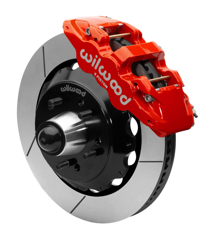 Wilwood 88-98 Chevy C1500 AERO6 Brake Kit - 14in Slotted Rotor - Red - 140-15951-R Photo - Primary