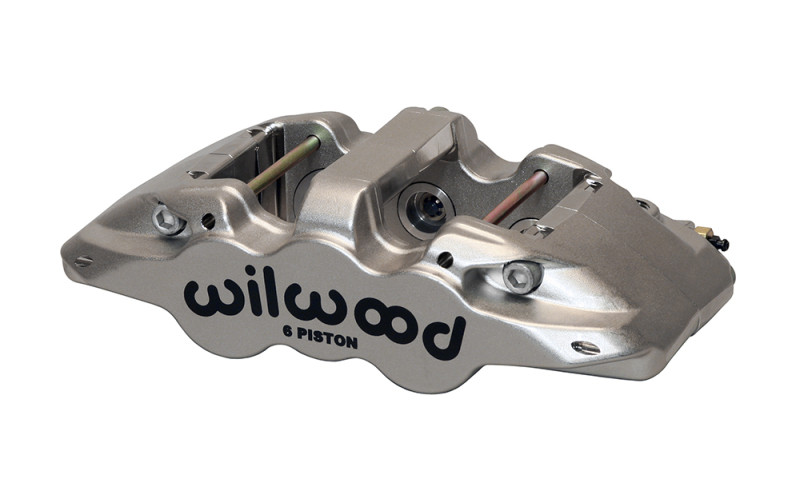 Wilwood Caliper-Aero6-ST-R/H-Nickel (.80 Thk Pad) 1.75/1.38/1.38in Pistons 1.25in Disc - 120-13301-N Photo - Primary