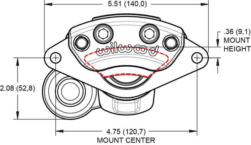 Wilwood caliper EPB .157-.393 rotor L/H ANO W/HT motor - 120-18228 Photo - Primary