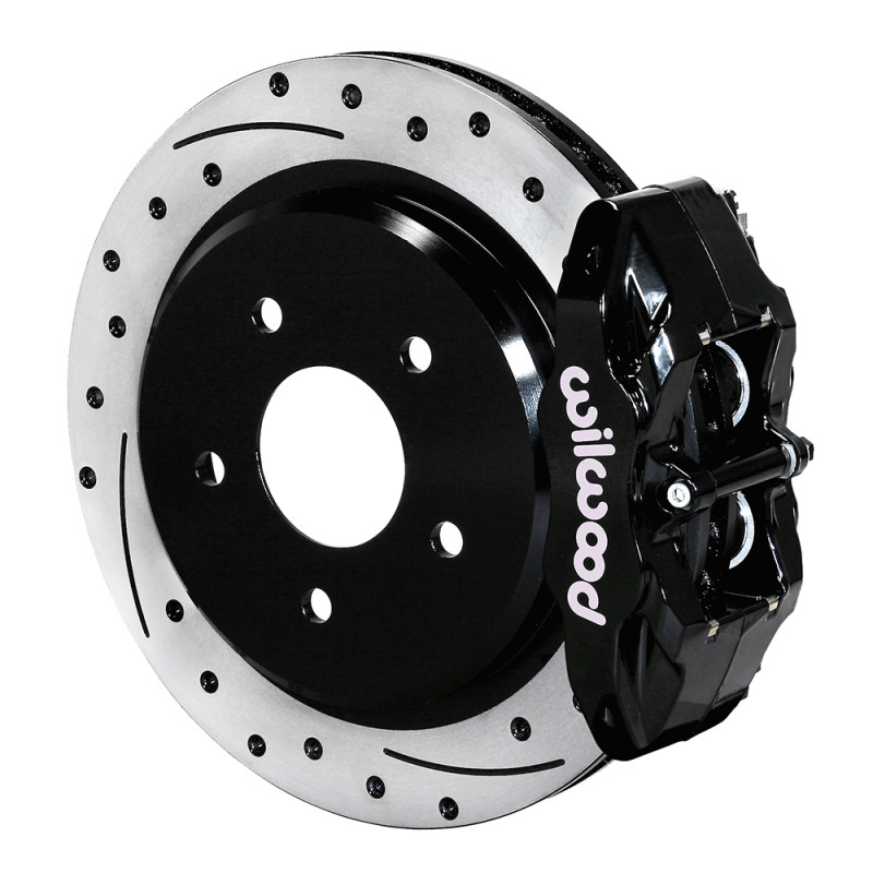 Wilwood kit rear DPC5/6 vette 97-04 all C5 12.00 rotor SRP black W/PADS & lines - 140-17670-D Photo - Primary