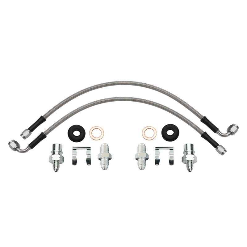 Wilwood flexline kit 16IN. 90 deg -3 male to M10-1.0 BF M10-1.0 banjo - 220-17551 Photo - Primary