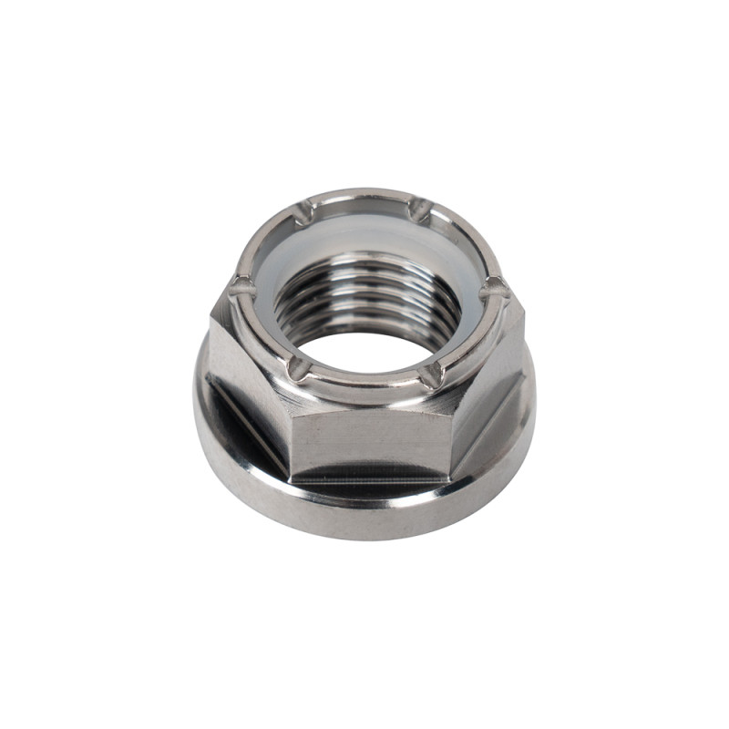 Wilwood nut 3/8-24 nylon self lock hex flange titanium GR5 - 230-17886 Photo - Primary