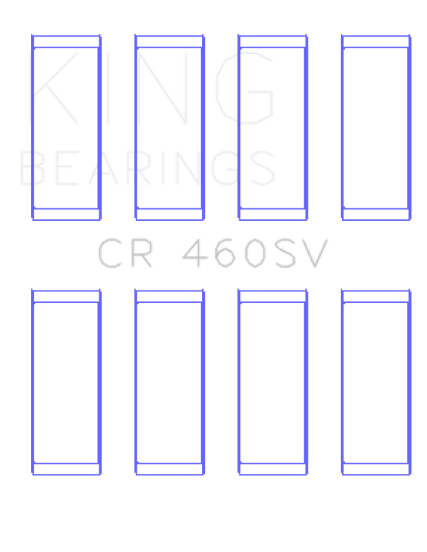 King Engine Bearings Audi/VW 1.9L/2.0L TDI Diesel Connecting Rod Bearings Set - Size +0.75mm - CR460SV0.75 Photo - Primary
