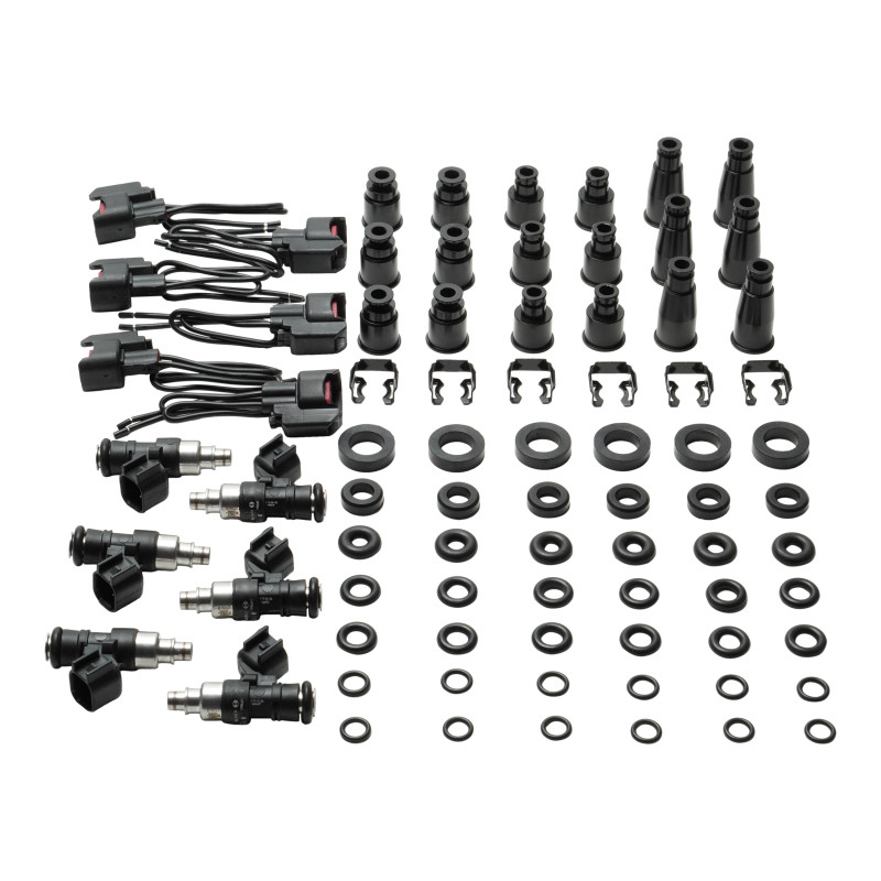 DeatschWerks Universal 6 Cylinder Import Injector Kit - Set of Six 550cc Injectors - 16U-IMP-0550-6 Photo - Primary