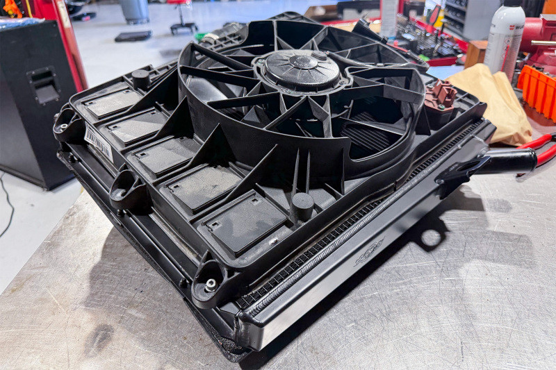 CSF 09-15 Ferrari 458 High Performance All Aluminum Radiator - Left - 7251 Photo - Mounted